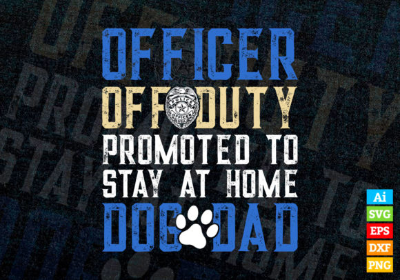 Funny Police Officer off Duty Dog Dad