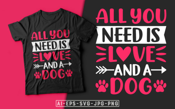 Love and Dog Valentine T-shirt Design Review