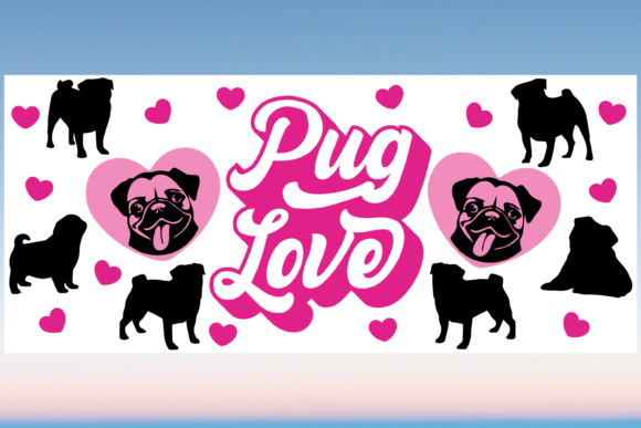 Pug Love Mom Mama Libbey Glass Wrap SVG: A Designer's Review
