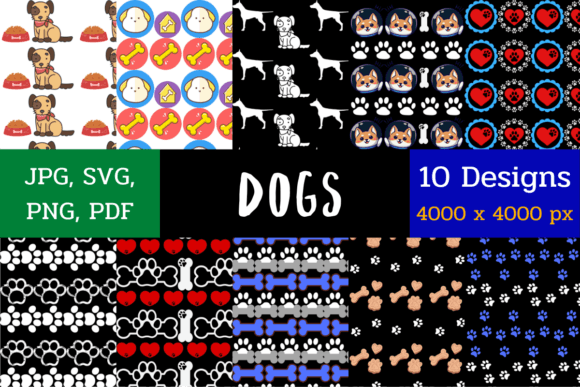Reviewing Dogs Digital Papers for Real Embroidery Projects