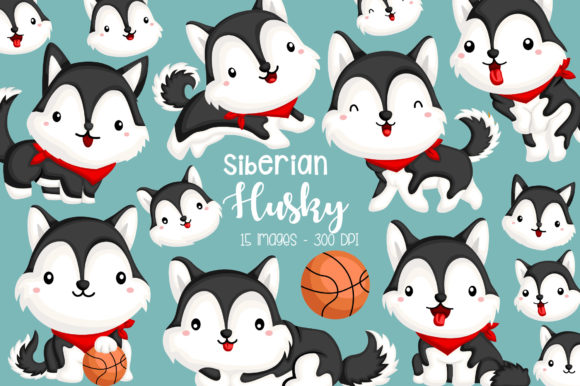 Siberian Husky Clipart – Dog Breed Clip Review